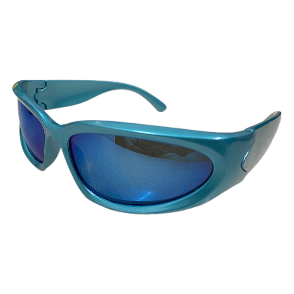 Zac's Alter Ego - Blue /Wrap Around Sunglasses Sunglasses - Blue